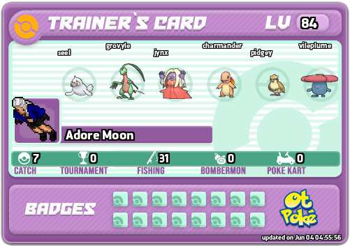 Adore Moon Card otPokemon.com