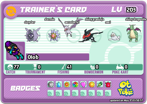 Olob Card otPokemon.com