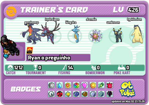 Ryan o preguinho Card otPokemon.com