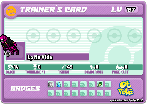Lp Ne Vida Card otPokemon.com