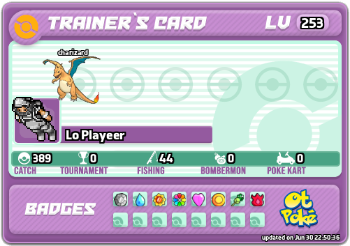 Lo Playeer Card otPokemon.com