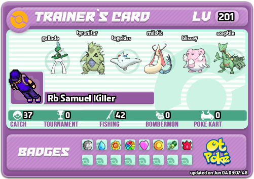 Rb Samuel Killer Card otPokemon.com