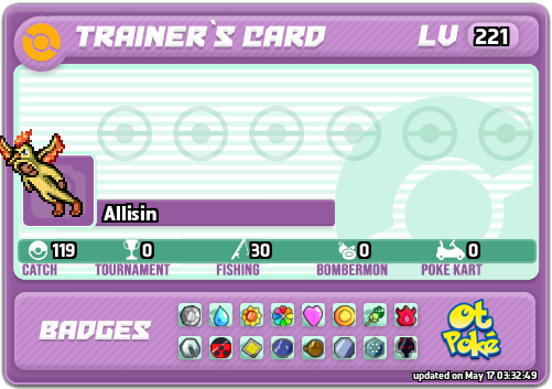 Allisin Card otPokemon.com