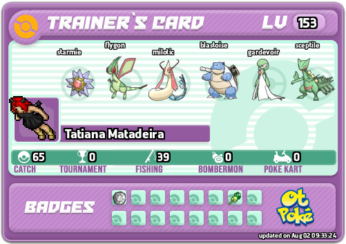 Tatiana Matadeira Card otPokemon.com