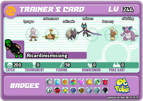 Ricardinismissing Card otPokemon.com