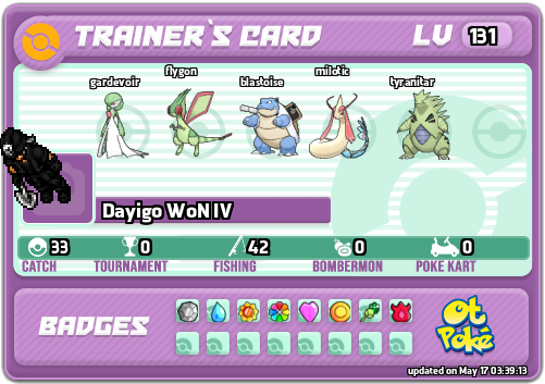 Dayigo WoN IV Card otPokemon.com