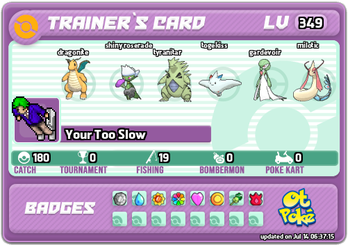 Your Too Slow Card otPokemon.com