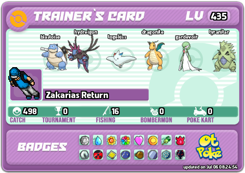 Zakarias Return Card otPokemon.com