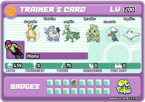 Honx Card otPokemon.com