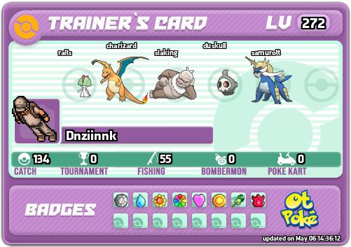 Dnziinnk Card otPokemon.com
