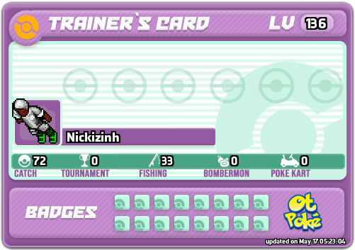 Nickizinh Card otPokemon.com