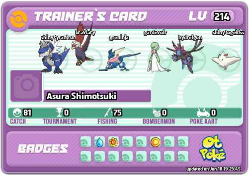 Asura Shimotsuki Card otPokemon.com