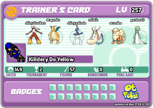 Killdery Do Yellow Card otPokemon.com