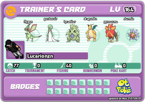 Lucarionzn Card otPokemon.com