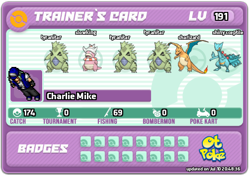 Charlie Mike Card otPokemon.com