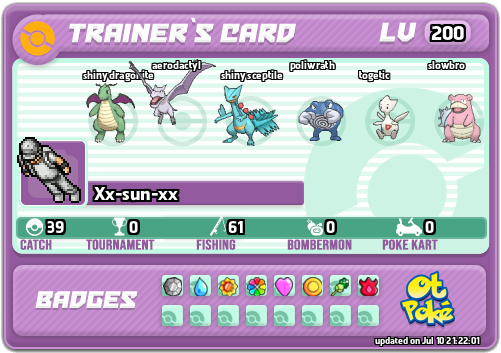 Xx-sun-xx Card otPokemon.com
