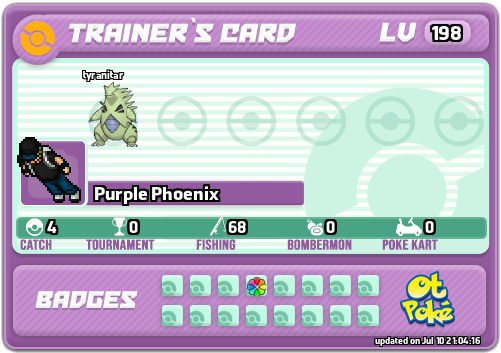 Purple Phoenix Card otPokemon.com
