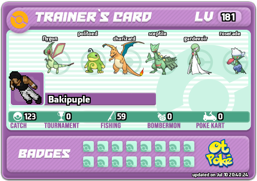 Bakipuple Card otPokemon.com