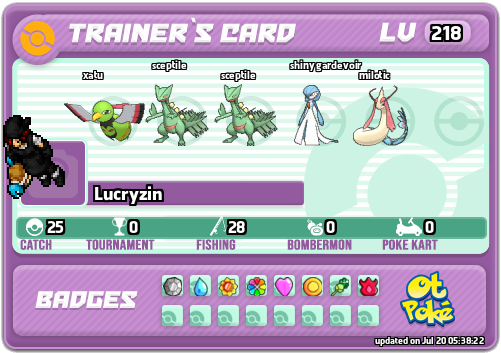 Lucryzin Card otPokemon.com