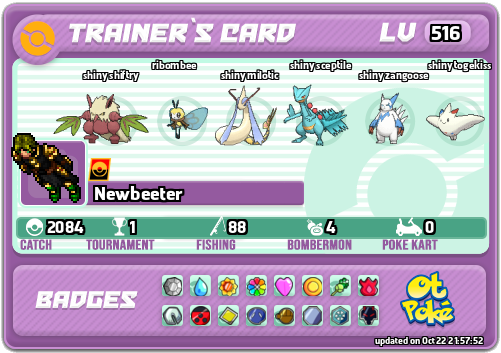 Newbeeter Card otPokemon.com