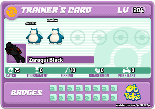 Zaraqui Black Card otPokemon.com