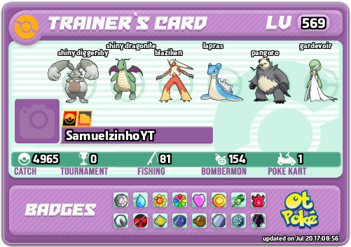 SamuelzinhoYT Card otPokemon.com