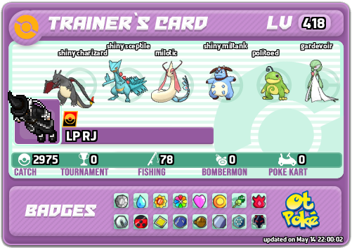 LP RJ Card otPokemon.com