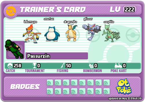 Passurzin Card otPokemon.com