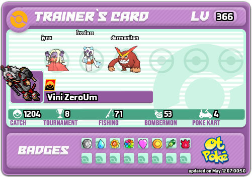 Vini ZeroUm Card otPokemon.com