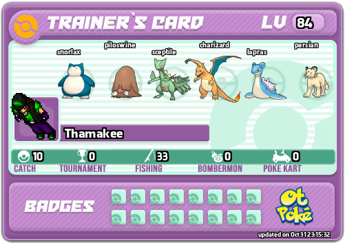 Thamakee Card otPokemon.com