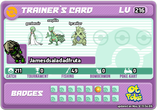 Jamesdsaladadfruta Card otPokemon.com