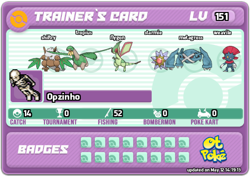 Opzinho Card otPokemon.com