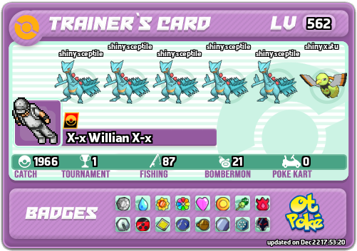 X-x Willian X-x Card otPokemon.com