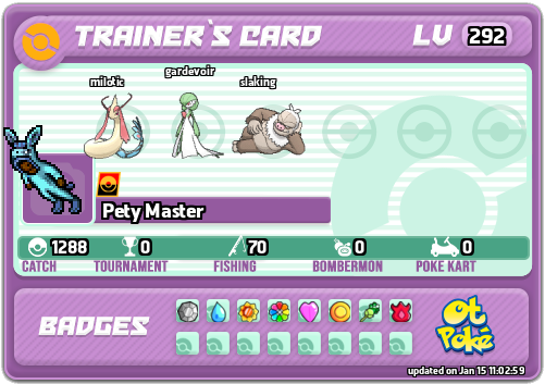 Pety Master Card otPokemon.com