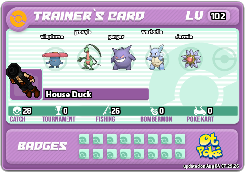 House Duck Card otPokemon.com