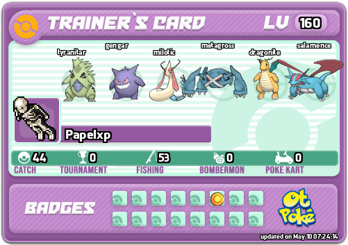 Papelxp Card otPokemon.com