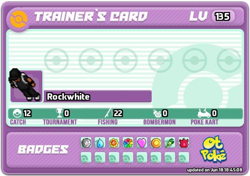 Rockwhite Card otPokemon.com