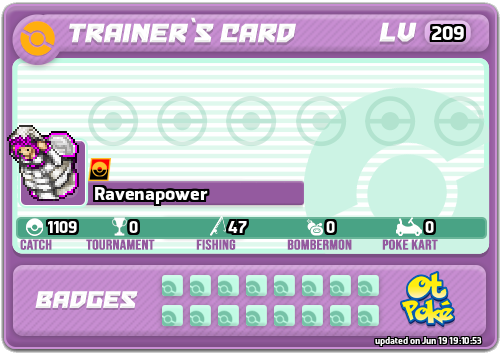 Ravenapower Card otPokemon.com