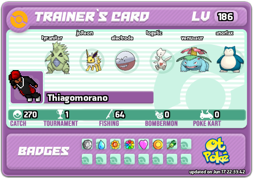 Thiagomorano Card otPokemon.com