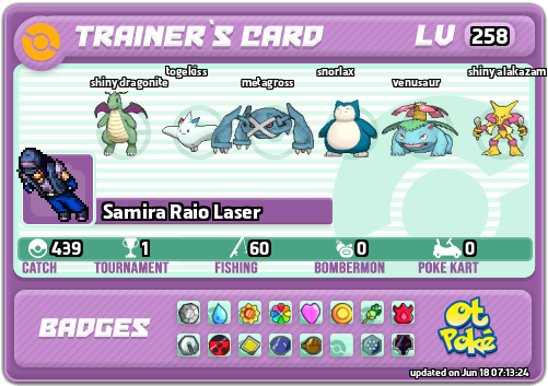 Samira Raio Laser Card otPokemon.com