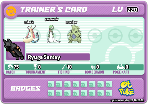Ryuga Sentay Card otPokemon.com