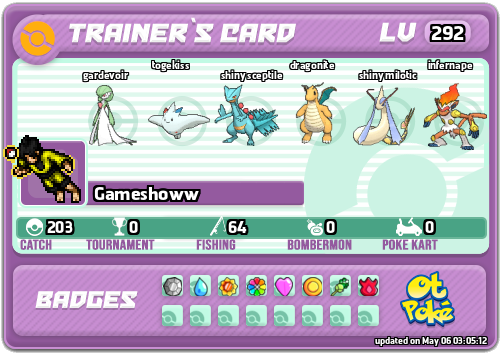 Gameshoww Card otPokemon.com