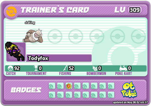 Todyfox Card otPokemon.com