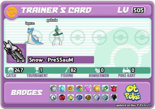 Snow - PreSSauM Card otPokemon.com