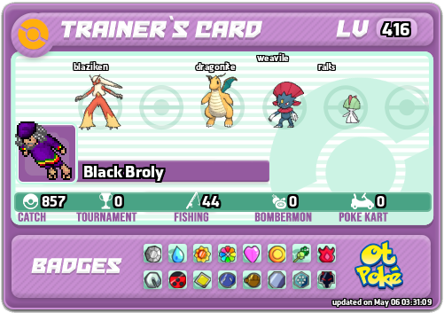 Black Broly Card otPokemon.com