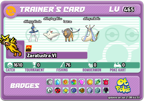 Zaratustra VI Card otPokemon.com