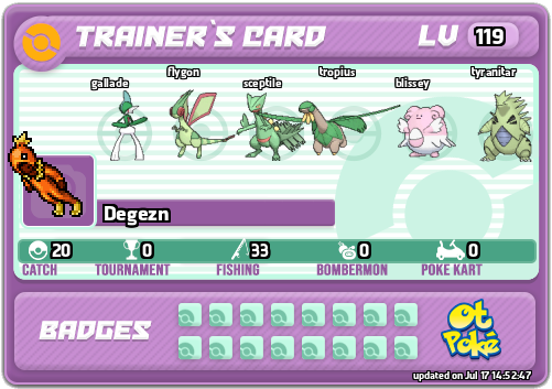 Degezn Card otPokemon.com