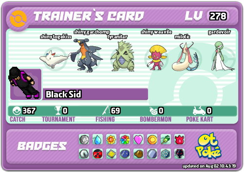 Black Sid Card otPokemon.com