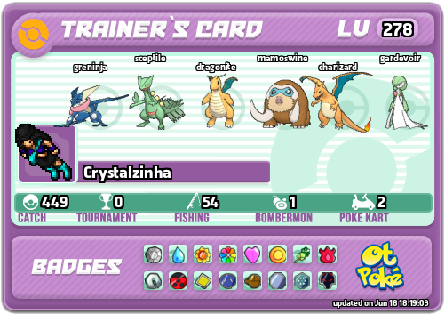 Crystalzinha Card otPokemon.com