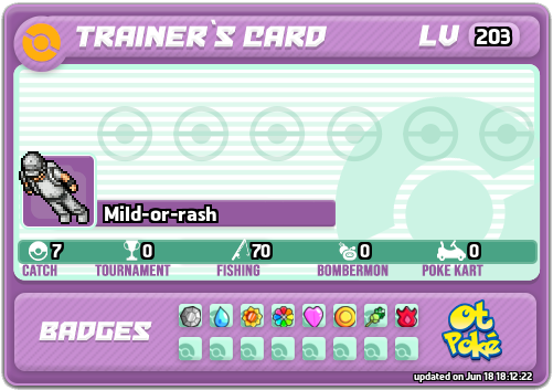 Mild-or-rash Card otPokemon.com
